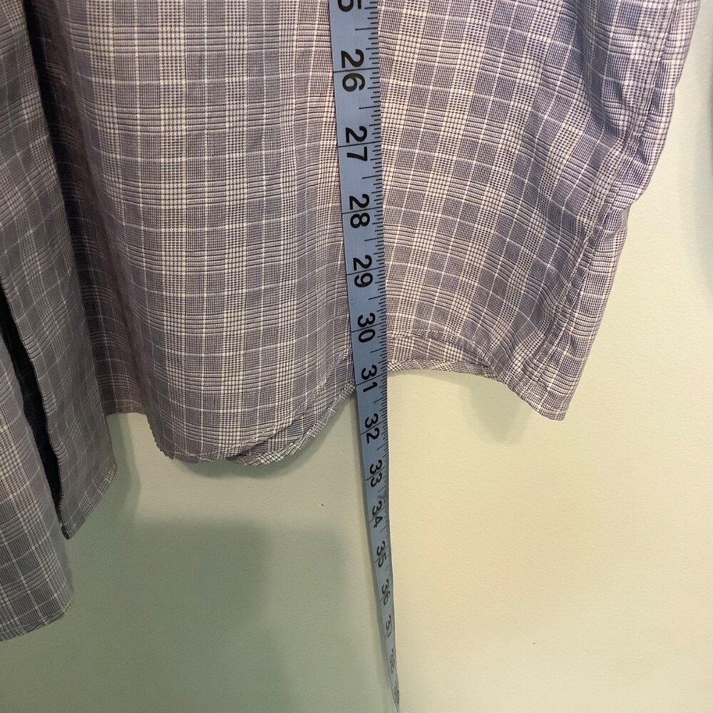 Brooks Brothers Men’s Button Down Shirt 17 1/2-34 Blue/White Plaid Egyptian Cott - Picture 4 of 8